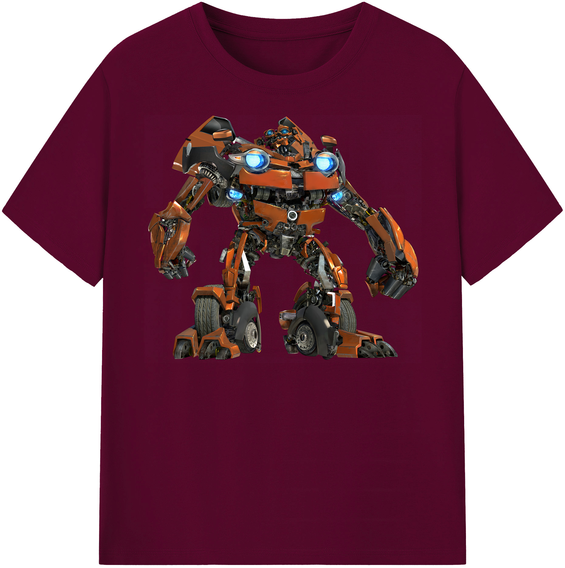 （画像用） Transformers トランスフォーマー レディースカジュアルプリントTシャツ（綿100％）